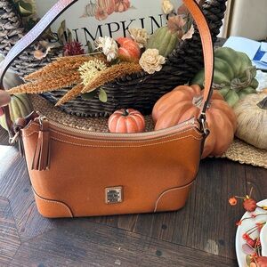 Dooney & Bourke Tan Leather Shoulder Bag